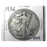 1936 Walking Liberty Half Dollar