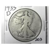 1935-D Walking Liberty Half Dollar