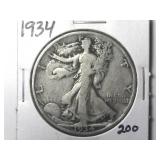1934 Walking Liberty Half Dollar