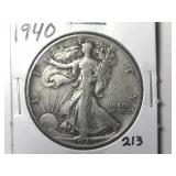 1940 Walking Liberty Half Dollar