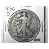 1936-D Walking Liberty Half Dollar