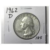 1962-D Washington Quarter