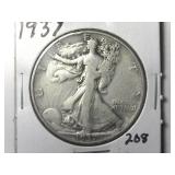 1937 Walking Liberty Half Dollar