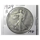 1929-S Walking Liberty Half Dollar