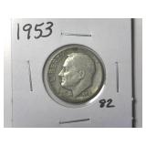 1953 Roosevelt Dime