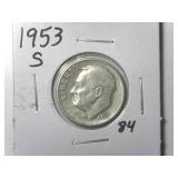 1953-S Roosevelt Dime