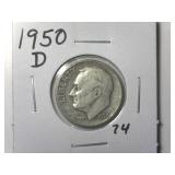 1950-D Roosevelt Dime