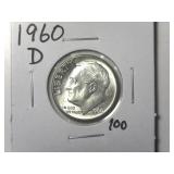 1960-D Roosevelt Dime