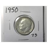 1950 Roosevelt Dime