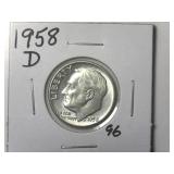 1958-D Roosevelt Dime