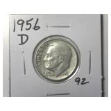 1956-D Roosevelt Dime