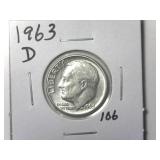 1963-D Roosevelt Dime