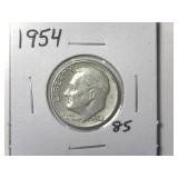 1954 Roosevelt Dime