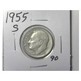 1955-S Roosevelt Dime