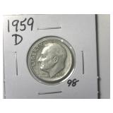 1959-D Roosevelt Dime