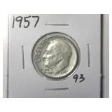 1957 Roosevelt Dime