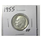 1955 Roosevelt Dime