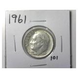 1961 Roosevelt Dime