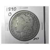 1890-O Morgan Silver Dollar