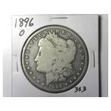 1896-O Morgan Silver Dollar