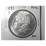 1891-S Morgan Silver Dollar