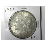 1921 Morgan Silver Dollar
