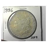 1886 Morgan Silver Dollar