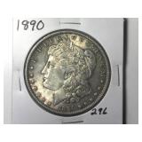 1890 Morgan Silver Dollar