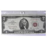 1963 $2 Red Seal United Staes Note