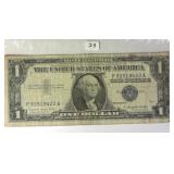 1957 A $1 Silver Certificate Note