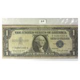 1957 B $1 Silver Certificate Note