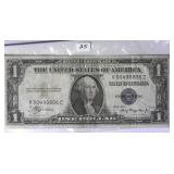 1935 A $1 Silver Certificate Note
