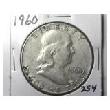 1960 Franklin Half Dollar