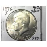 1976 40 % Silver Kennedy Half Dollar