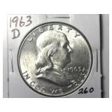 1963-D Franklin Half Dollar
