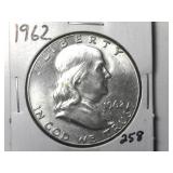 1962 Franklin Half Dollar