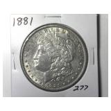 1881 Morgan Silver Dollar