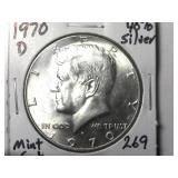 1970-D 40 % Silver Kennedy Half Dollar