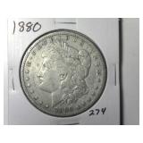 1880 Morgan Silver Dollar