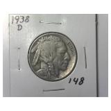 1938 D Buffalo Nickel