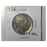 1936 Buffalo Nickel