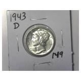 1943 D Mercury Dime