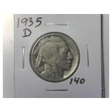 1935 D Buffalo Nickel