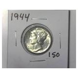 1944 Mercury Dime
