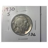 1930 S Buffalo Nickel