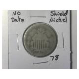 No Date Shield Nickel