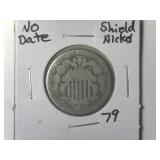 No Date Shield Nickel