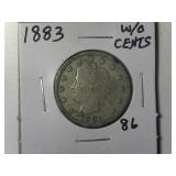 1883 W/O CENTS Liberty V-Nickel