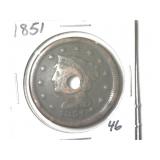 1851 Large Cent