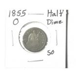 1855-O Half Dime